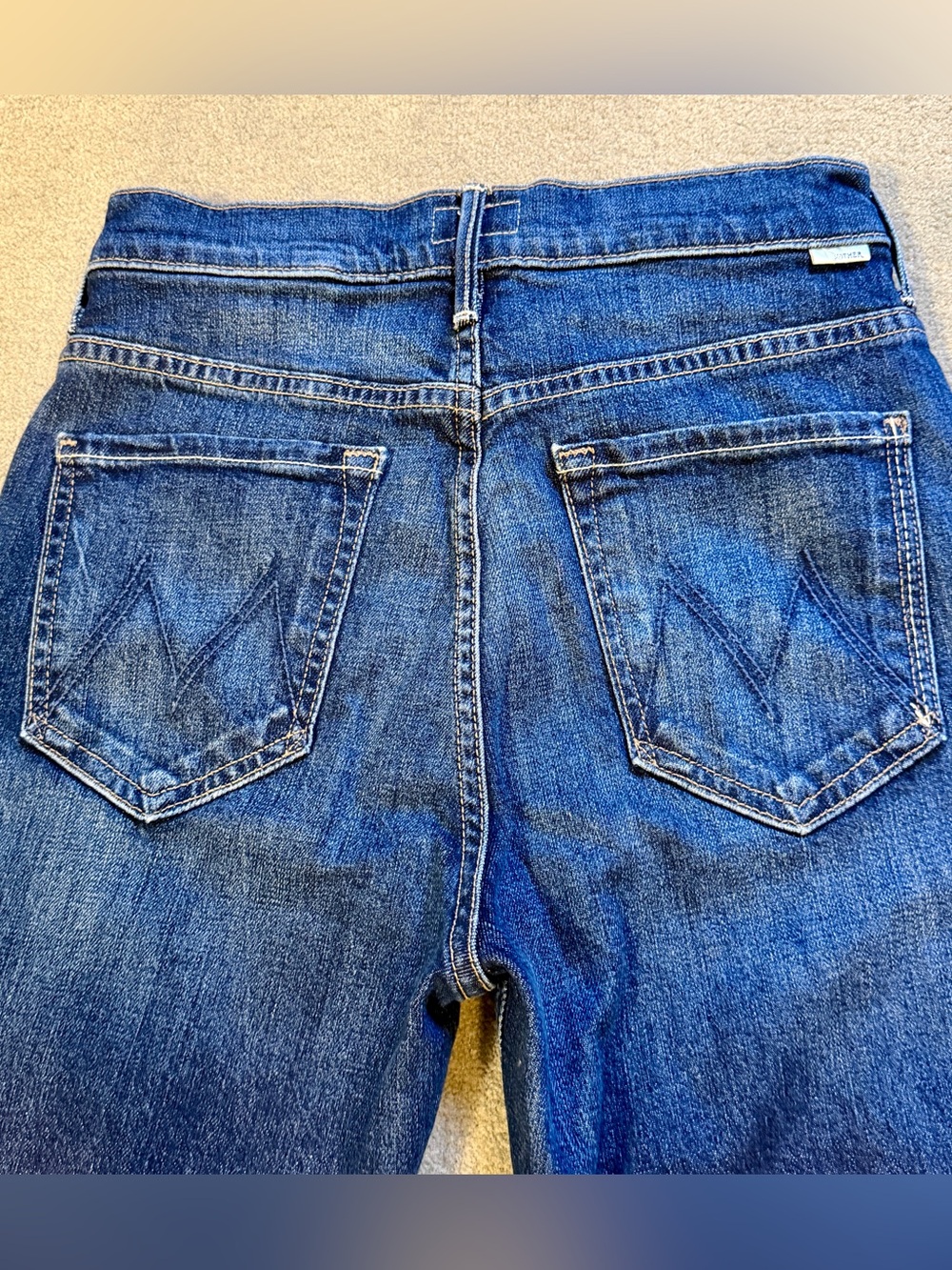 Mother High-Waisted Runaway Stretch Bootcut in Dark Blue - Size 27 Long - Picture 11 of 11
